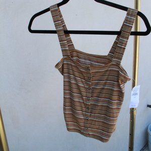 NWT AEO Striped Button Up Soft & Sexy Tank